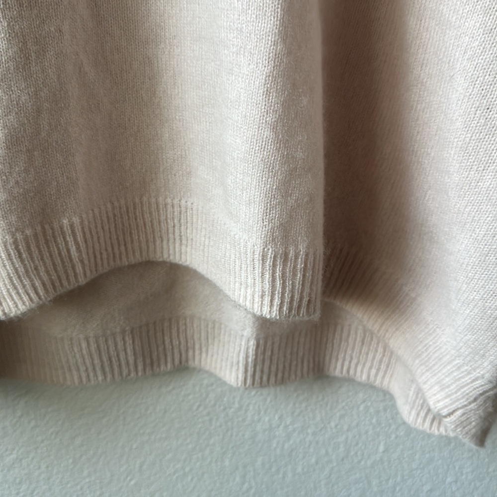 ATM sweater soft peach size large 100% cashmere soft girl - Picture 4 of 13